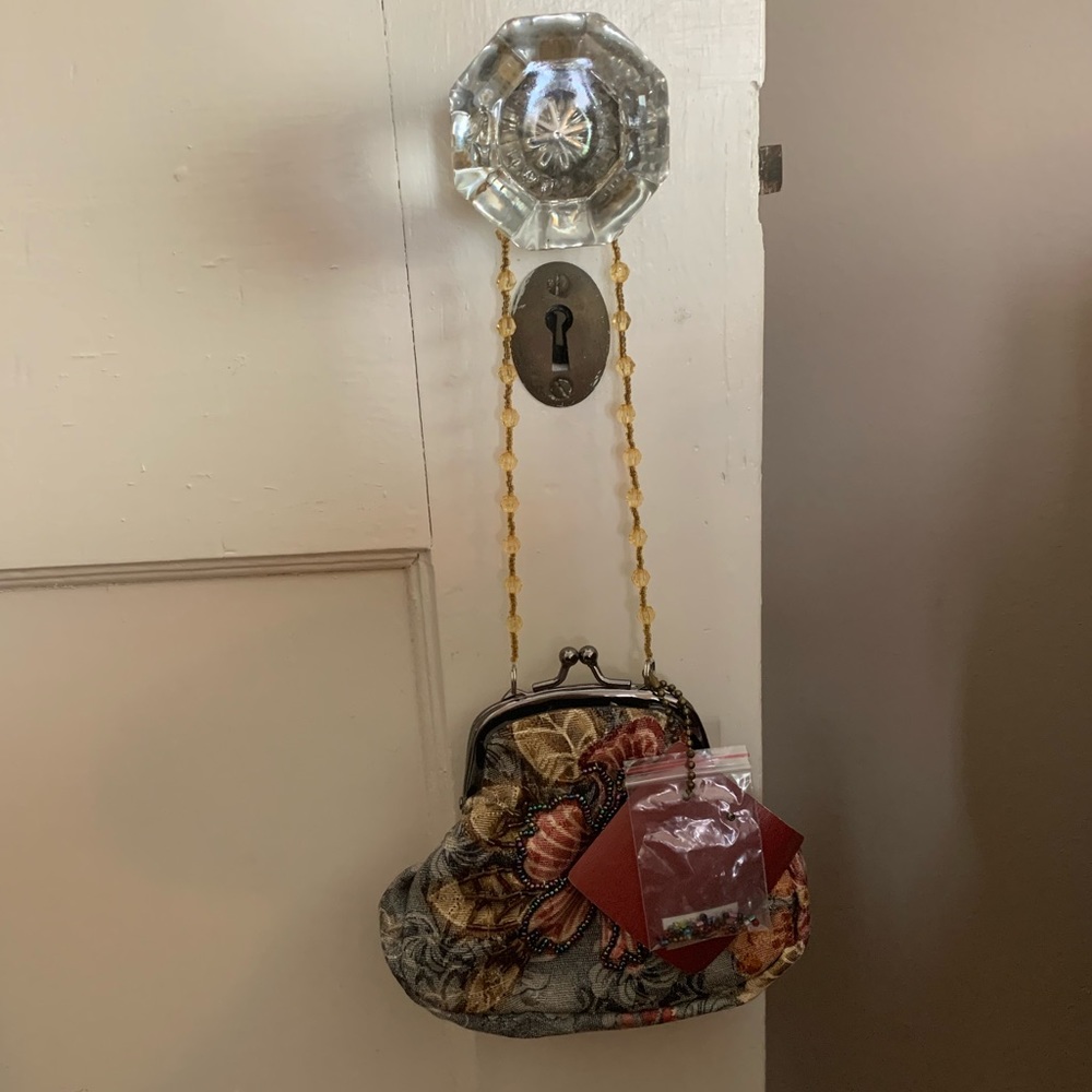 NWT Vintage Inspired Mini Beaded Bag